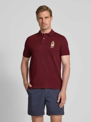 Koszulka polo o kroju custom slim fit z haftem Polo Ralph Lauren