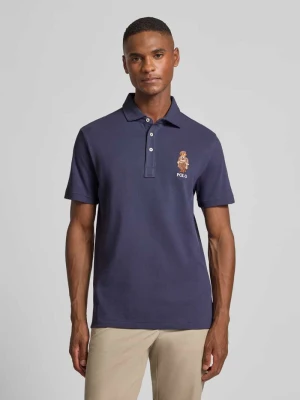 Koszulka polo o kroju custom slim fit z haftem Polo Ralph Lauren