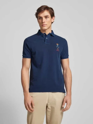 Koszulka polo o kroju custom slim fit z wyhaftowanym logo Polo Ralph Lauren