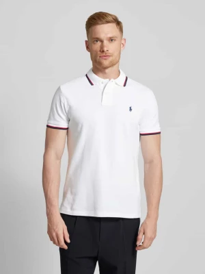 Koszulka polo o kroju custom slim fit z wyhaftowanym logo Polo Ralph Lauren