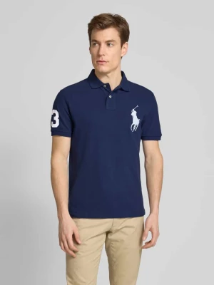 Koszulka polo o kroju custom slim fit z wyhaftowanym logo Polo Ralph Lauren