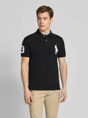 Koszulka polo o kroju custom slim fit z wyhaftowanym logo Polo Ralph Lauren