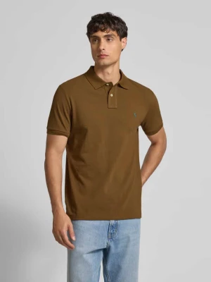 Koszulka polo o kroju custom slim fit z wyhaftowanym logo Polo Ralph Lauren