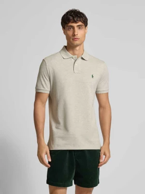 Koszulka polo o kroju custom slim fit z wyhaftowanym logo Polo Ralph Lauren