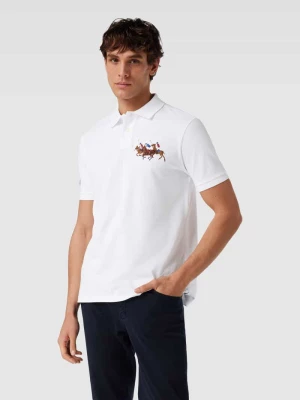 Koszulka polo o kroju custom slim fit z wyhaftowanym motywem Polo Ralph Lauren