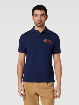 Koszulka polo o kroju custom slim fit z wyhaftowanym motywem Polo Ralph Lauren