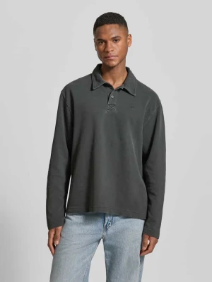 Koszulka polo o kroju loose fit z bawełny model 'Thiago' Wood Wood