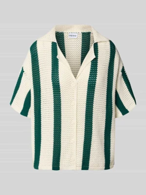 Koszulka polo o kroju loose fit z czystej bawełny ekologicznej model 'KENZIE' Pieces