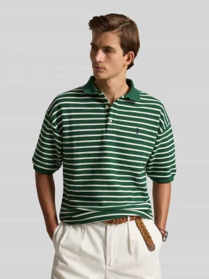 Koszulka polo o kroju loose fit z mieszanki bawełny Polo Ralph Lauren Zielony