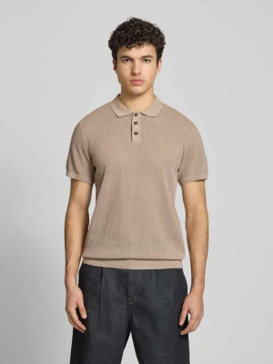 Koszulka polo o kroju modern fit z krótką listwą guzikową model 'JESS' jack & jones