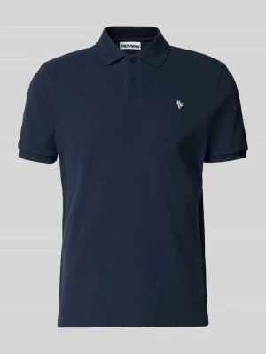 Koszulka polo o kroju nowoczesnym z wyhaftowanym logo REVIEW