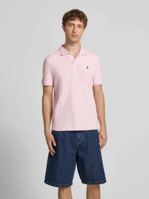 Koszulka polo o kroju nowoczesnym z wyhaftowanym logo REVIEW