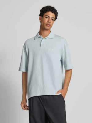 Koszulka polo o kroju oversized z wyhaftowanym logo Pegador