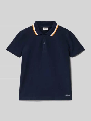 Koszulka polo o kroju regular fit dodatkiem bawełny s.Oliver RED LABEL