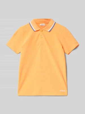 Koszulka polo o kroju regular fit dodatkiem bawełny s.Oliver RED LABEL
