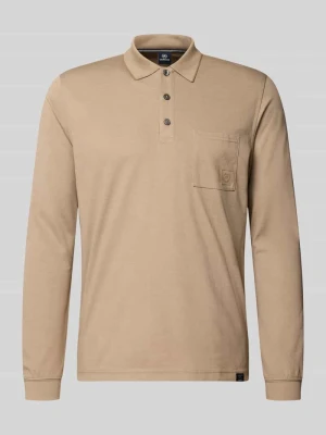 Koszulka polo o kroju regular fit w dwukolorowym wykonaniu Lerros Beżowy