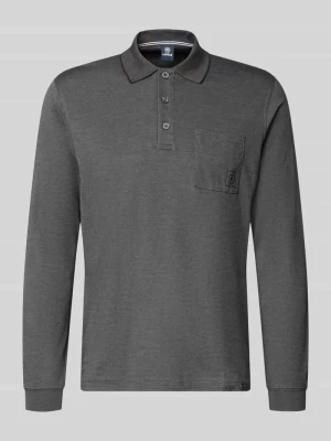 Koszulka polo o kroju regular fit w dwukolorowym wykonaniu Lerros Czarny