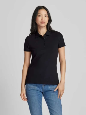 Koszulka polo o kroju regular fit w jednolitym kolorze montego