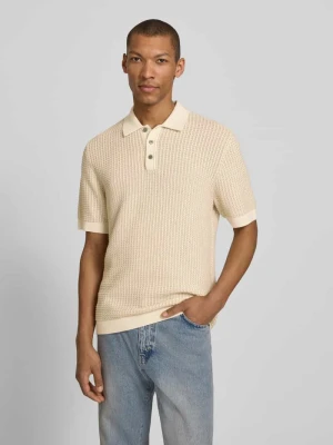 Koszulka polo o kroju regular fit w stylu dzianiny model 'Kingsley' Jack & Jones Premium