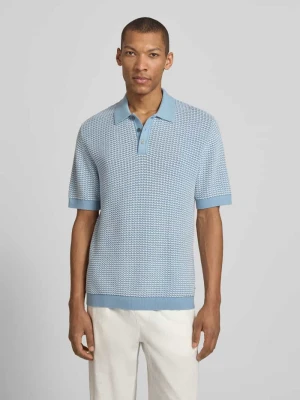 Koszulka polo o kroju regular fit w stylu dzianiny model 'Kingsley' Jack & Jones Premium