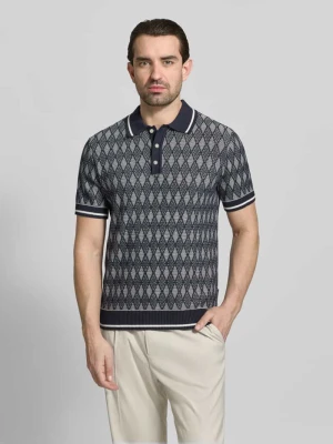 Koszulka polo o kroju regular fit we wzór na całej powierzchni Jack & Jones Premium