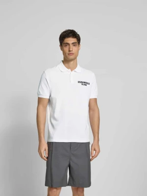 koszulka polo o kroju regular fit z bawełny Dsquared2 Biały