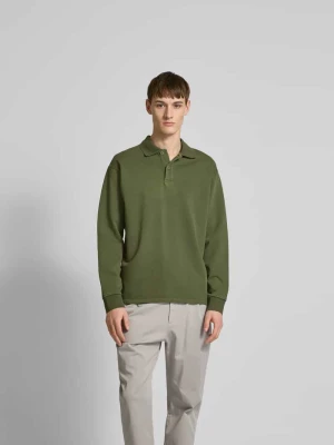 Koszulka polo o kroju regular fit z bawełny ekologicznej Closed Oliwkowy