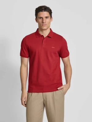 Koszulka polo o kroju regular fit z bawełny pika s.Oliver RED LABEL
