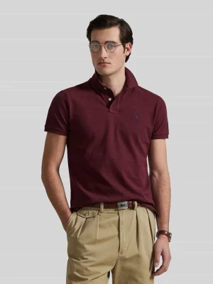 koszulka polo o kroju regular fit z bawełny Polo Ralph Lauren Bordowy