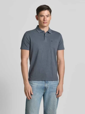 Koszulka polo o kroju regular fit z brustaszą Lerros Khaki