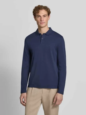 Koszulka polo o kroju regular fit z czystej bawełny Christian Berg Ciemnoniebieski