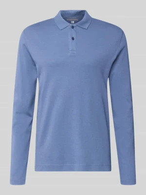 Koszulka polo o kroju regular fit z czystej bawełny Christian Berg Jeansowy niebieski