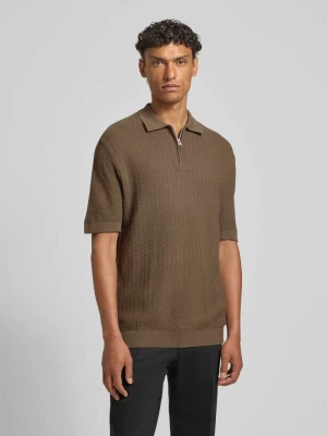 Koszulka polo o kroju regular fit z czystej bawełny ekologicznej model 'CRAN' Selected Homme