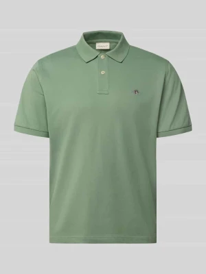 Koszulka polo o kroju regular fit z czystej bawełny Gant Miętowy