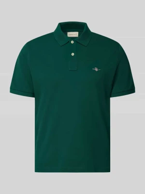 Koszulka polo o kroju regular fit z czystej bawełny Gant Butelkowy zielony