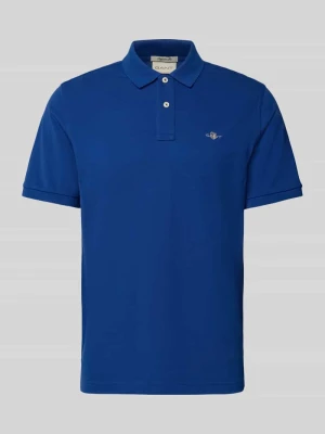Koszulka polo o kroju regular fit z czystej bawełny Gant Królewski niebieski