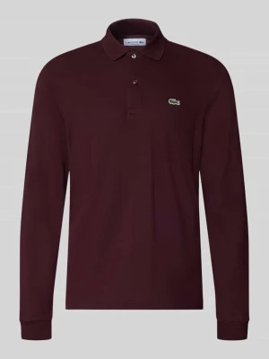 Koszulka polo o kroju regular fit z czystej bawełny Lacoste Bordowy