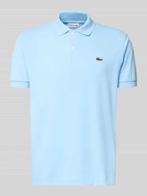 Koszulka polo o kroju regular fit z czystej bawełny Lacoste Jasnoniebieski