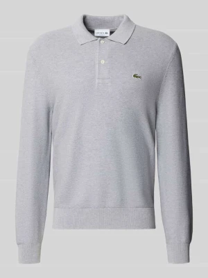 Koszulka polo o kroju regular fit z czystej bawełny Lacoste Jasnoszary