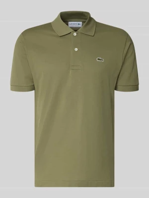 Koszulka polo o kroju regular fit z czystej bawełny Lacoste Oliwkowy