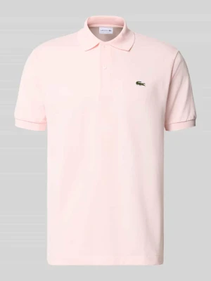 Koszulka polo o kroju regular fit z czystej bawełny Lacoste Różowy