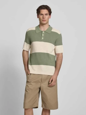 Koszulka polo o kroju regular fit z czystej bawełny Marc O'Polo Limonkowy
