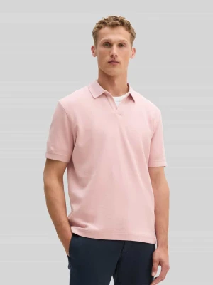 Koszulka polo o kroju regular fit z czystej bawełny Marc O'Polo Różowawy