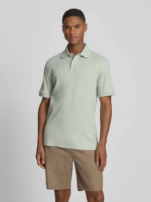 koszulka polo o kroju regular fit z czystej bawełny model 'COLE' Selected Limonkowy