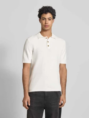 Koszulka polo o kroju regular fit z czystej bawełny model 'ERIC' Only & Sons Biały