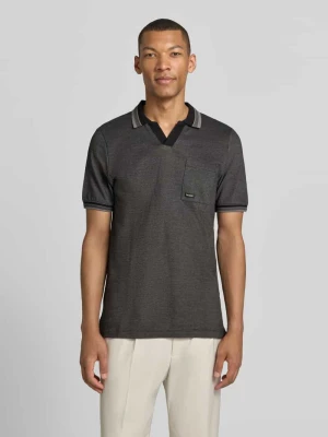 Koszulka polo o kroju regular fit z czystej bawełny model 'OPEN COLLAR POLO' s.Oliver RED LABEL