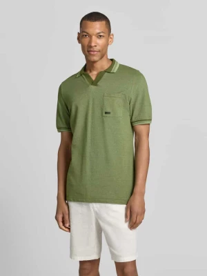 Koszulka polo o kroju regular fit z czystej bawełny model 'OPEN COLLAR POLO' s.Oliver RED LABEL