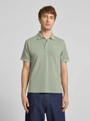 koszulka polo o kroju regular fit z czystej bawełny model 'OSCAR' Pepe Jeans
