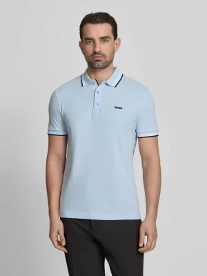 Koszulka polo o kroju regular fit z czystej bawełny model „PADDY” Boss Jasnoniebieski