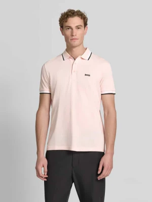 Koszulka polo o kroju regular fit z czystej bawełny model „PADDY” Boss Jasnoróżowy